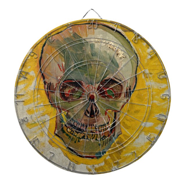 Vincent van Gogh - Skull 1887 #2 Dartboard (Front)