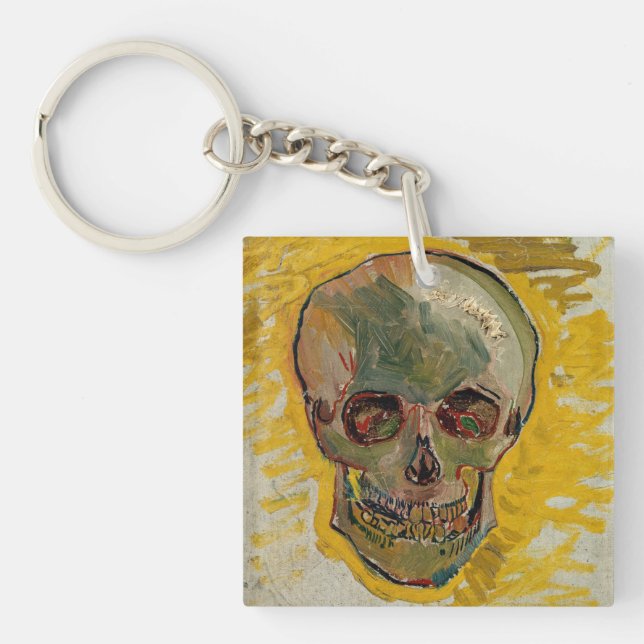 Vincent van Gogh - Skull 1887 #2 Key Ring (Front)
