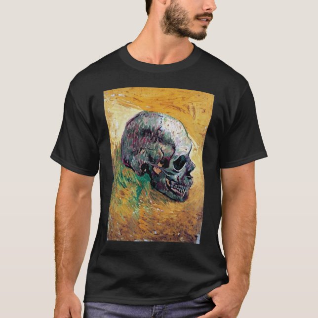Vincent Van Gogh - Skull In Profile - Fine Art T-Shirt (Front)