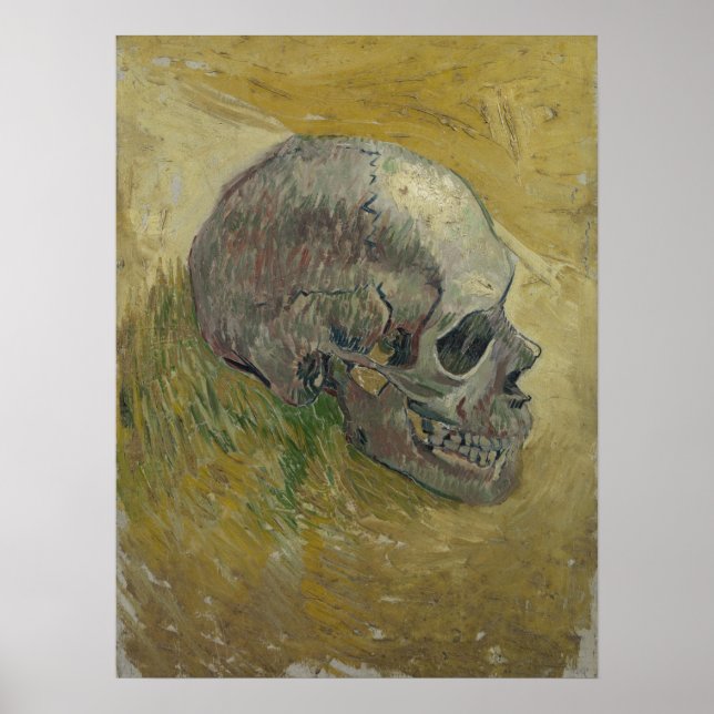 Vincent van Gogh Skull Profile GalleryHD Fine Art Poster (Front)
