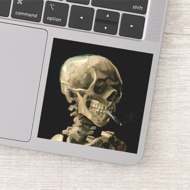 Vincent van Gogh - Skull with Burning Cigarette (Detail)