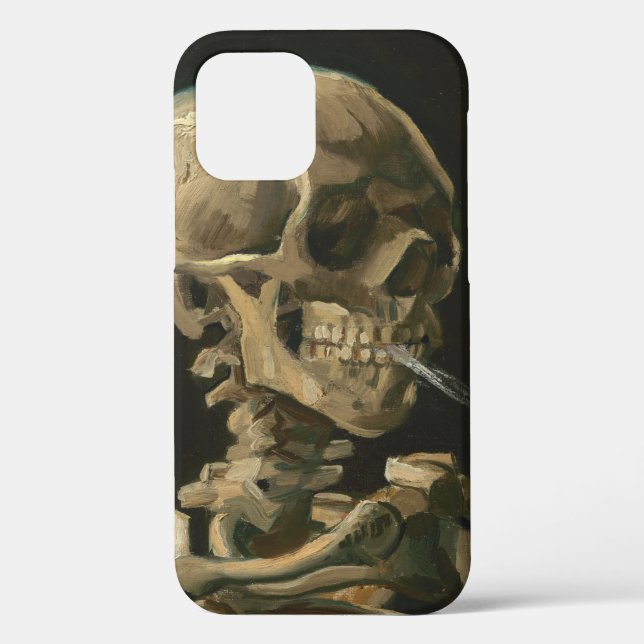 Vincent Van Gogh - Skull with Burning Cigarette Case-Mate iPhone Case (Back)