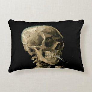 Vincent van Gogh - Skull with Burning Cigarette Decorative Cushion