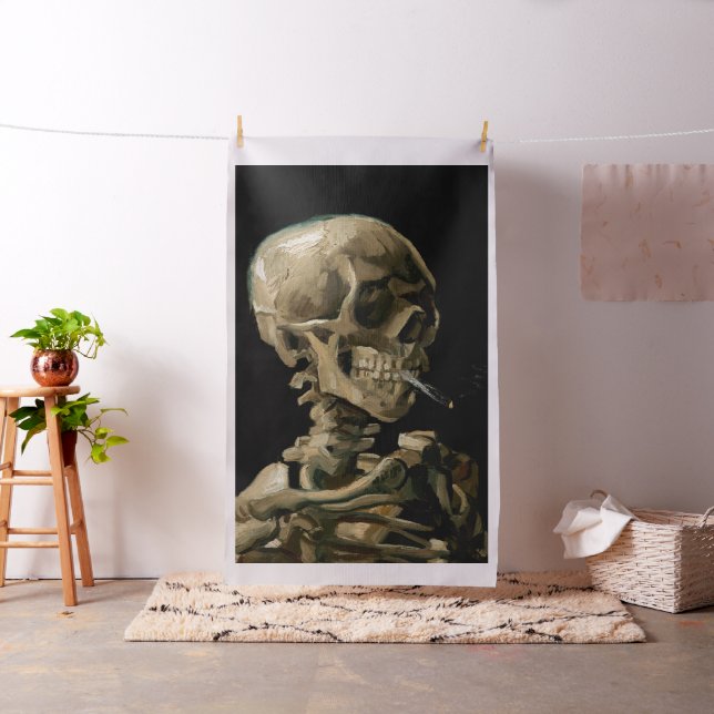 Vincent van Gogh - Skull with Burning Cigarette Fabric (In Situ)