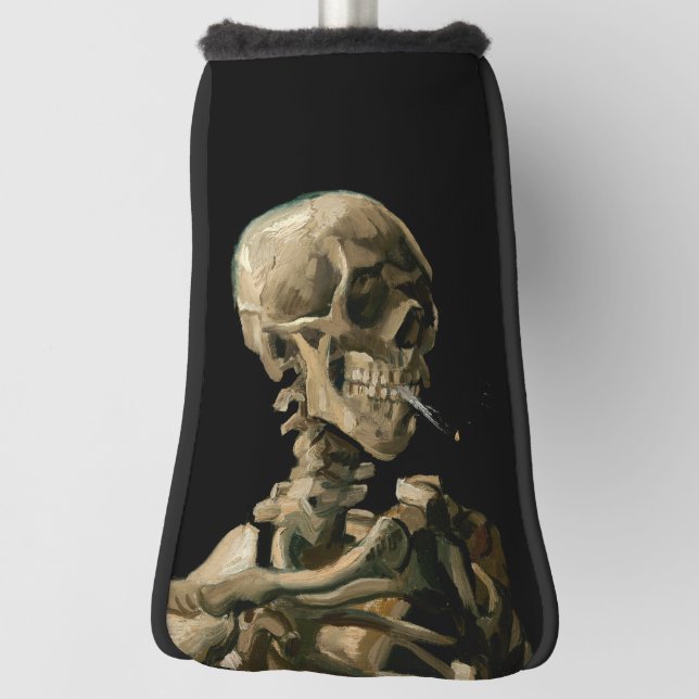 Vincent van Gogh - Skull with Burning Cigarette Golf Head Cover (Rotate 90)