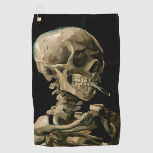 Vincent van Gogh - Skull with Burning Cigarette Golf Towel