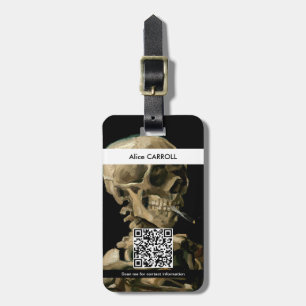 Vincent van Gogh - Skull with Burning Cigarette Luggage Tag