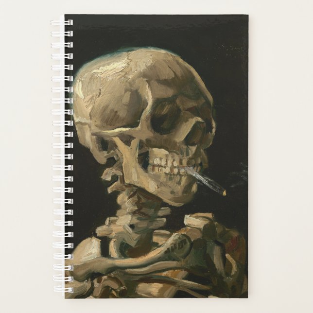 Vincent Van Gogh - Skull with Burning Cigarette Planner (Front)