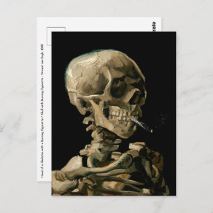 Vincent van Gogh - Skull with Burning Cigarette Postcard
