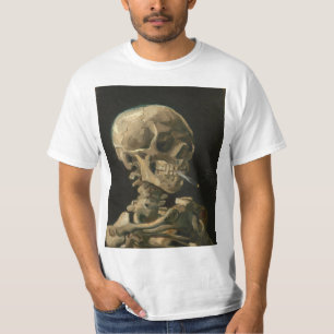Vincent Van Gogh - Skull with Burning Cigarette T-Shirt