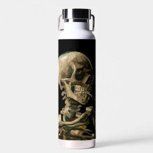 Vincent van Gogh - Skull with Burning Cigarette Water Bottle