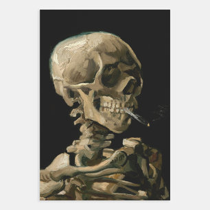 Vincent van Gogh - Skull with Burning Cigarette Wrapping Paper Sheet