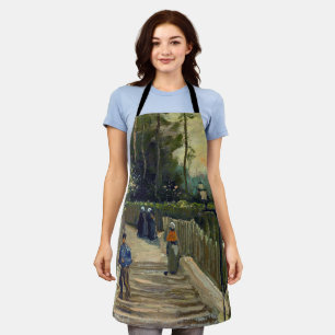 Vincent van Gogh - Sloping Path in Montmartre Apron