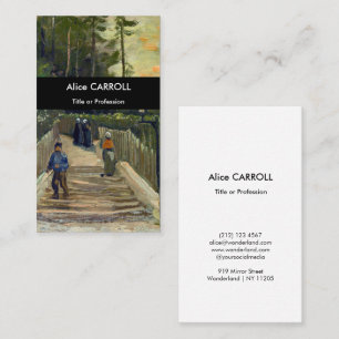 Vincent van Gogh - Sloping Path in Montmartre Business Card