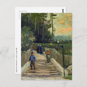 Vincent van Gogh - Sloping Path in Montmartre Postcard