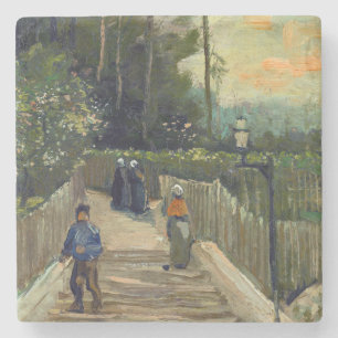 Vincent van Gogh - Sloping Path in Montmartre Stone Coaster
