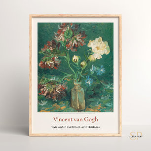 Vincent van Gogh Small Bottle With Peonies Art Pri Poster
