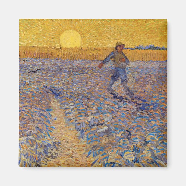 Vincent van Gogh - Sower with Setting Sun Magnet (Front)