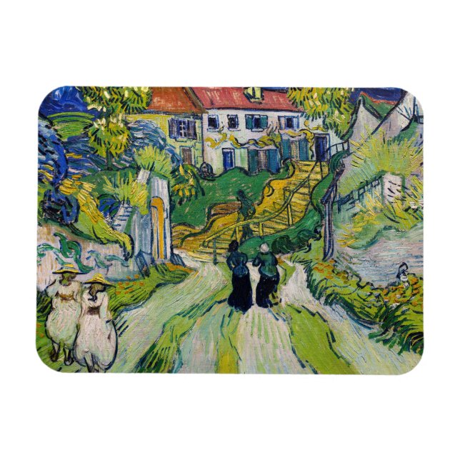Vincent van Gogh - Stairway at Auvers Magnet (Horizontal)