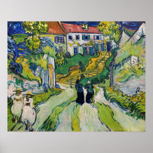 Vincent van Gogh - Stairway at Auvers Poster