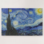 Vincent van Gogh Starry Night 1000 pieces Jigsaw Puzzle<br><div class="desc">Starry night art jigsaw puzzle. Beautiful van Gogh painting turned into a fun jigsaw puzzle with over 1000 pieces. Great challenge for anyone who loves jigsaw puzzles and the art of the amazing Dutch post-impressionist master.</div>