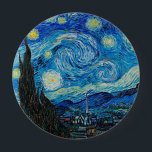 Vincent van Gogh, Starry Night  10 Cm Round Badge<br><div class="desc">Starry Night,  famous painting by Vincent van Gogh</div>