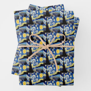 Vincent van Gogh Starry Night Art Gift Wrapping Paper Sheet