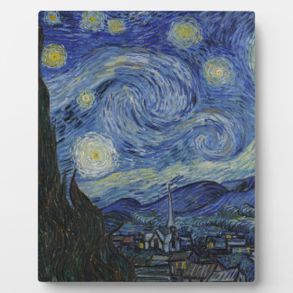 Vincent Van Gogh - Starry Night. Art Painting Plaque