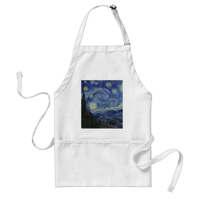 Vincent Van Gogh - Starry Night. Art Painting Standard Apron (Front)