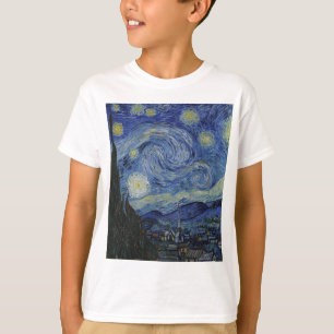 Vincent Van Gogh - Starry Night. Art Painting T-Shirt