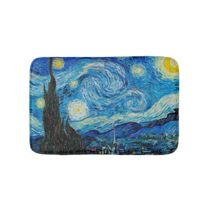 Vincent van Gogh, Starry Night Bath Mat