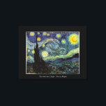 Vincent van Gogh, Starry Night Canvas Print<br><div class="desc">Vincent van Gogh,  Starry Night.</div>