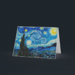 Vincent van Gogh, Starry Night  Card<br><div class="desc">Starry Night,  famous painting by Vincent van Gogh</div>