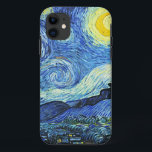 Vincent van Gogh Starry Night Case-Mate iPhone Case<br><div class="desc">This image is the oil on canvas painting "The Starry Night" done in 1889 by Dutch post-impressionist artist Vincent Willem van Gogh (1853-1890). It is a night view of the village of Saint-Remy as seen from the window in his room at the sanitarium. It is our Fine Art Series no....</div>