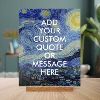Vincent Van Gogh Starry Night Custom Quote
