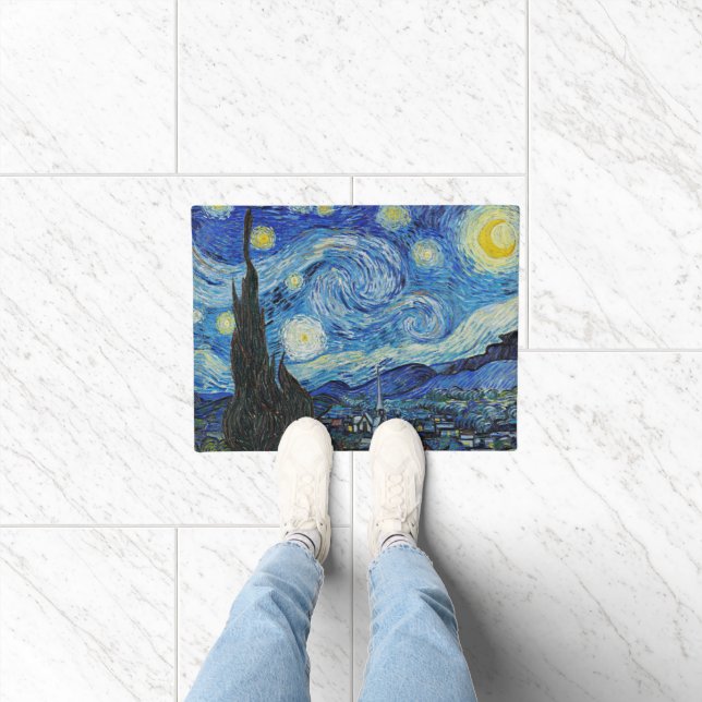 Vincent van Gogh, Starry Night Doormat (Indoor)