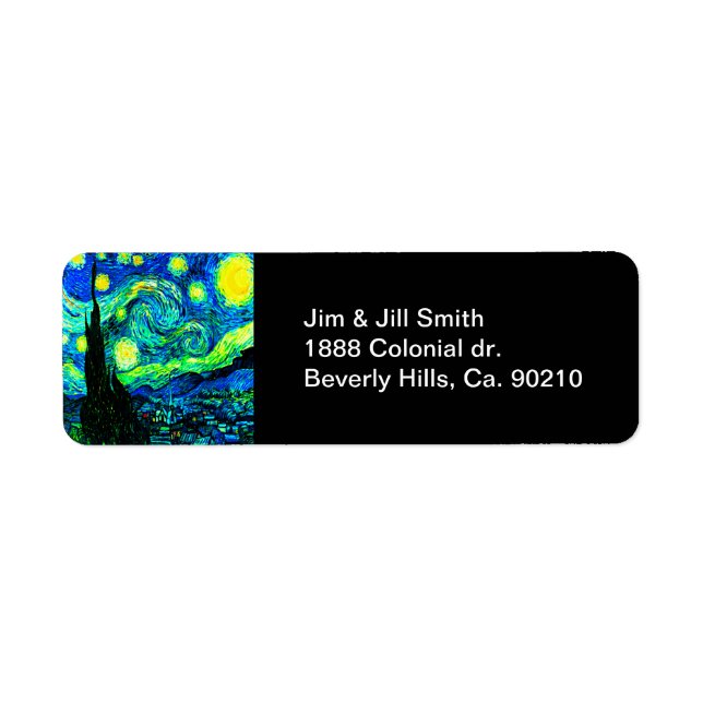 Vincent Van Gogh Starry Night Enhanced (Front)