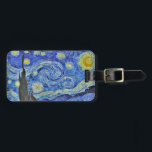 Vincent van Gogh Starry Night GalleryHD Fine Art Luggage Tag<br><div class="desc">Vincent van Gogh. Starry Night. c. 1889. Oil on canvas. Fine art original masterpiece painting by famous Dutch Post-Impressionist artist Vincent van Gogh.</div>