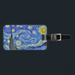 Vincent van Gogh Starry Night GalleryHD Fine Art Luggage Tag<br><div class="desc">Vincent van Gogh. Starry Night. c. 1889. Oil on canvas. Fine art original masterpiece painting by famous Dutch Post-Impressionist artist Vincent van Gogh.</div>