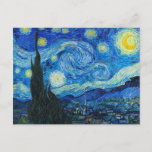 Vincent Van Gogh - Starry Night Holiday Postcard<br><div class="desc">Vincent Van Gogh - Starry Night</div>