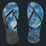 Vincent van Gogh, Starry Night Jandals<br><div class="desc">Starry Night,  famous painting by Vincent van Gogh</div>