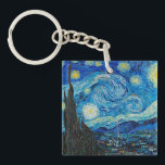 Vincent van Gogh, Starry Night Key Ring<br><div class="desc">Starry Night,  famous painting by Vincent van Gogh</div>