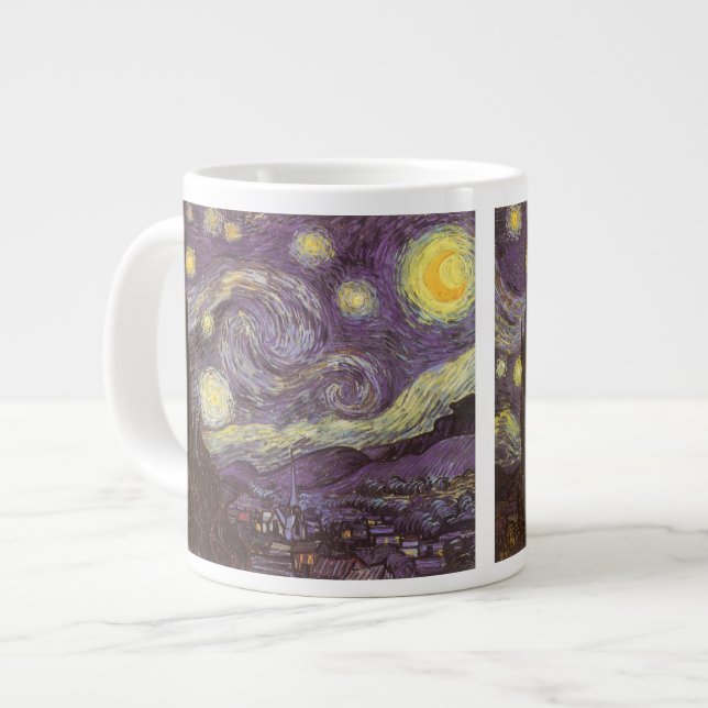 Vincent van Gogh - Starry Night Large Coffee Mug (Front Left)