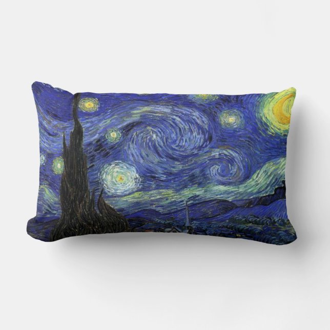 Vincent van Gogh, Starry Night Lumbar Cushion (Front)