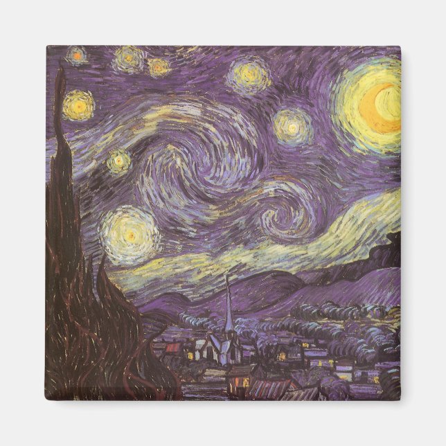 Vincent van Gogh - Starry Night Magnet (Front)