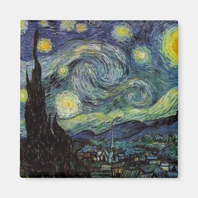Vincent van Gogh - Starry Night Magnet (Front)