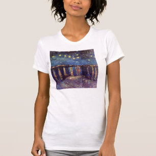 Vincent Van Gogh - Starry Night on Rhone T-Shirt
