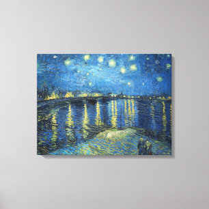 Vincent Van Gogh Starry Night Over The Rhone 1888 Canvas Print