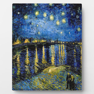 Vincent Van Gogh Starry Night Over The Rhone 1888 Plaque