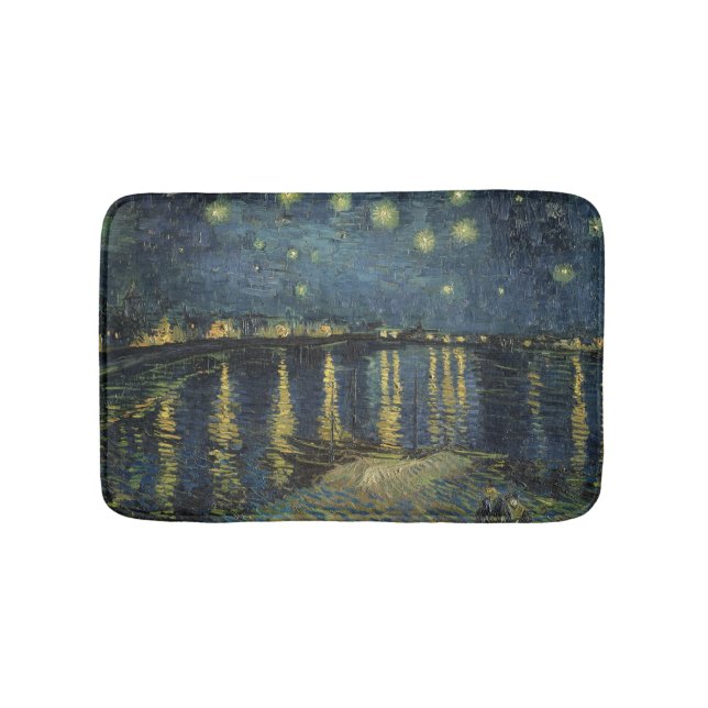 Vincent van Gogh | Starry Night Over the Rhone Bath Mat (Front)